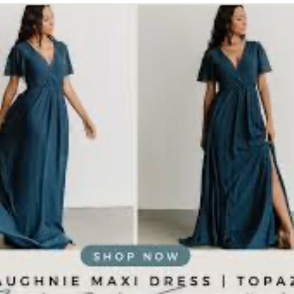 Vaughnie Maxi Dress - Topaz 1XL